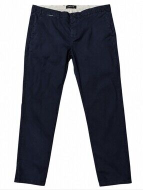 Scotch & Soda Mott Slim Fit Navy Stretch Chino Pants Mens 36x32